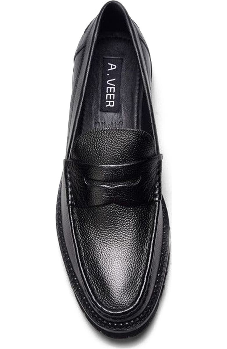 A. Veer Jasper Penny Loafer, Alternate, color, Black Leather