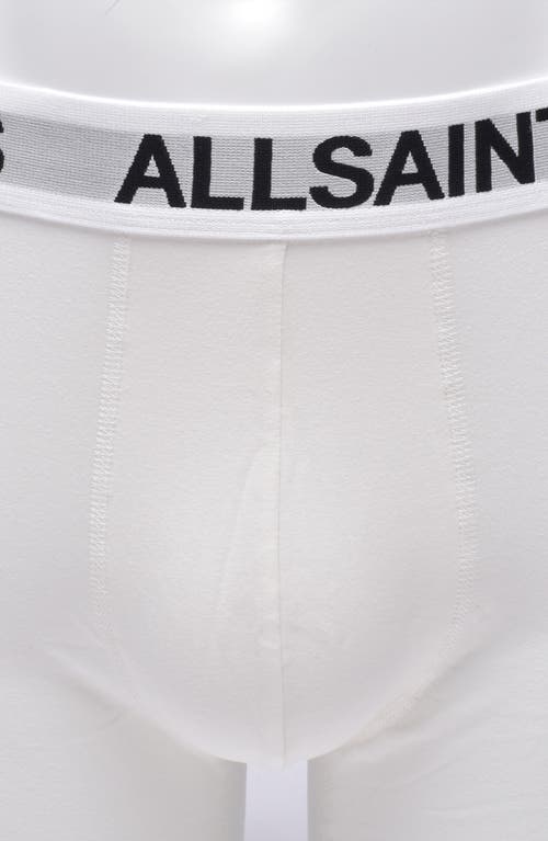 Allsaints 3-pack 5-inch Contour Pouch Boxer Briefs In White