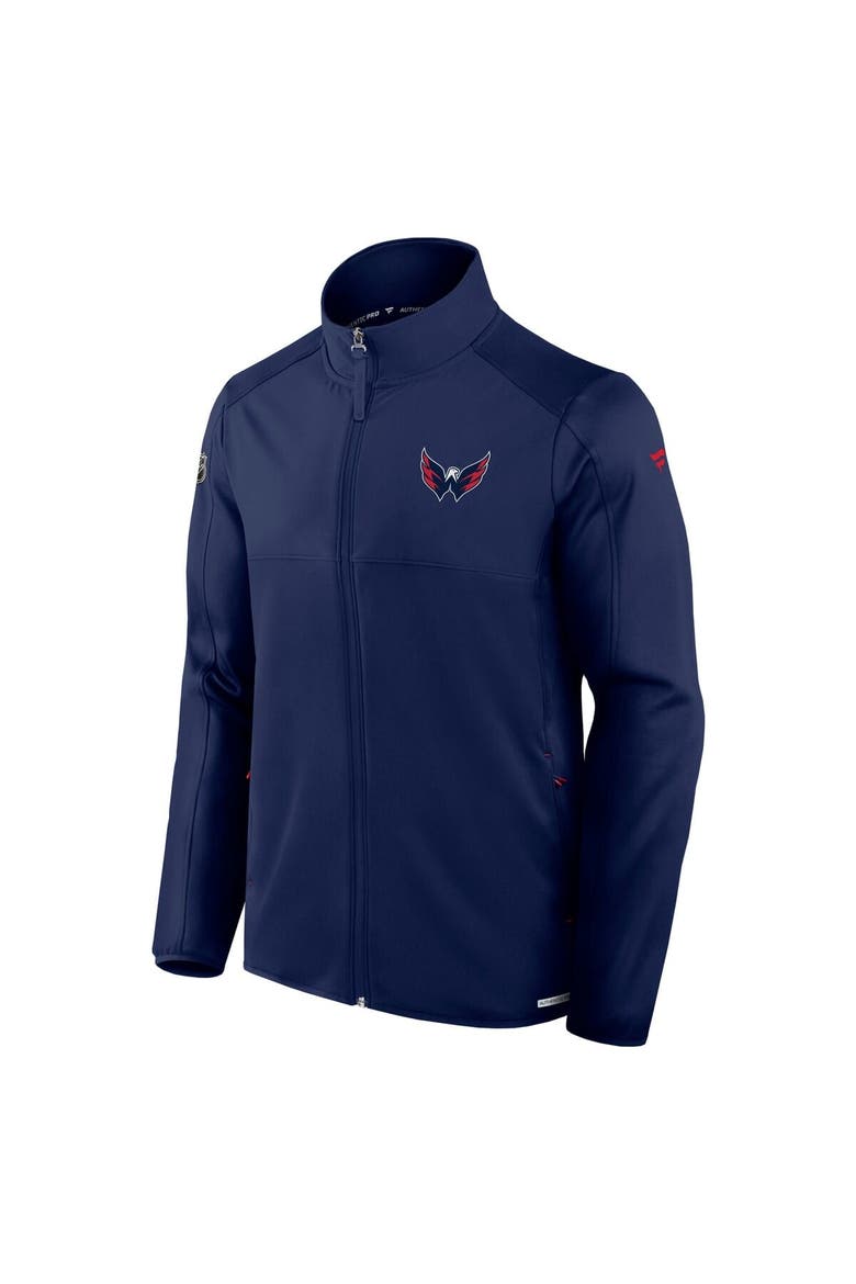 Men's Fanatics  Navy Washington Capitals Authentic Pro Rink Fleece Full-Zip Jacket, Alternate, color, Navy