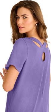 Roaman's Plus Size Ultimate Criss Cross Back Tunic