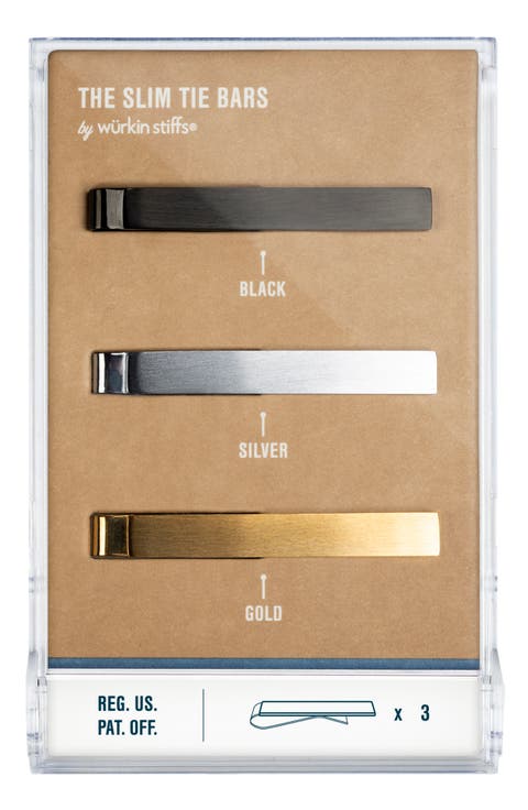 Set of 3 Slim Tie Bars