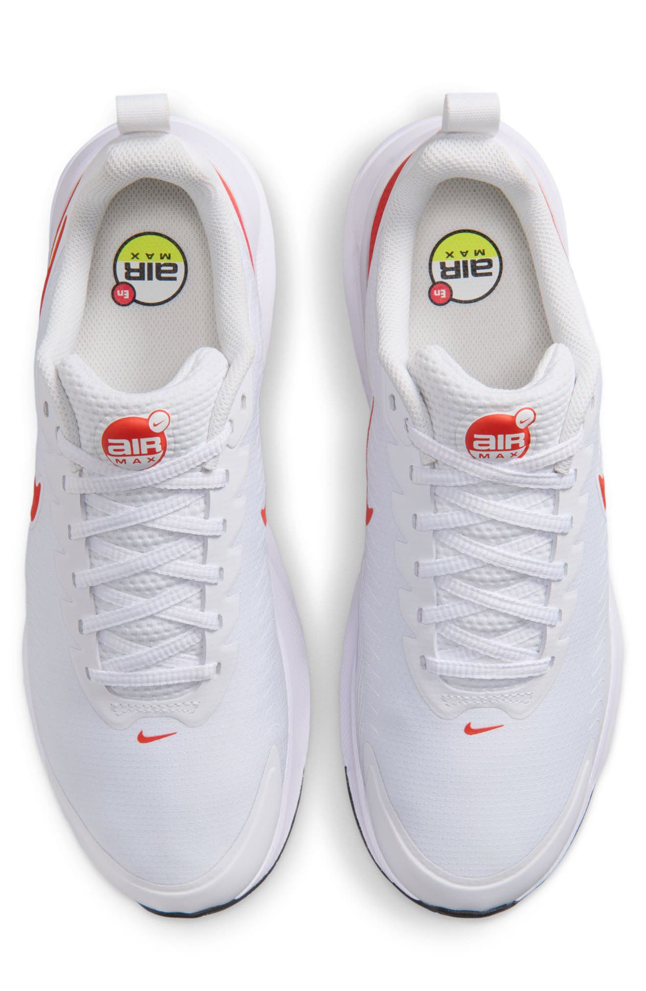 Nike Air Max Nuaxis Sneaker, Alternate, color, White/ Picante Red/ Black