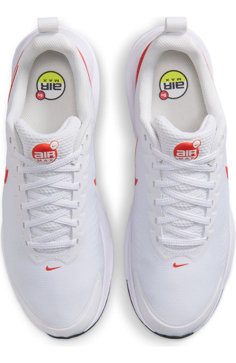 Nike Air Max Nuaxis Sneaker, Alternate, color, White/ Picante Red/ Black
