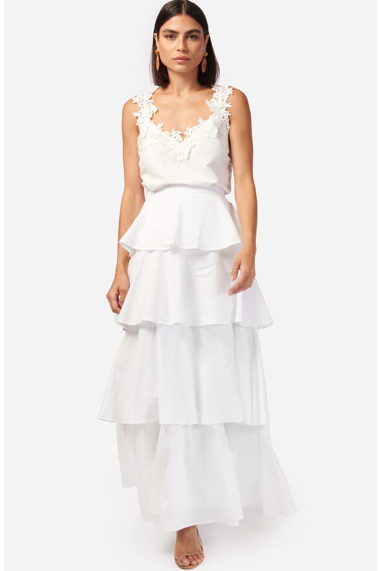Chels Floral Lace Tank, Alternate, color, WHITE