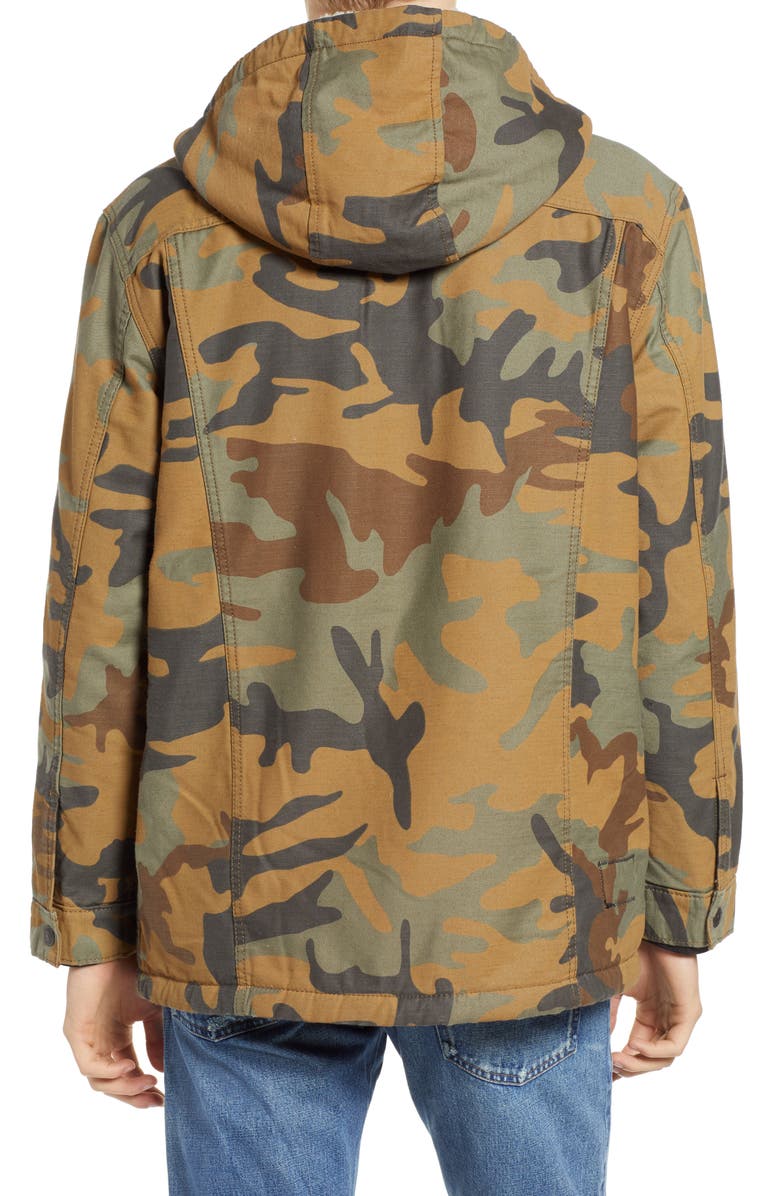 Levi's<sup>®</sup> x Justin Timberlake Faux Shearling Hooded Trucker Jacket, Alternate, color,