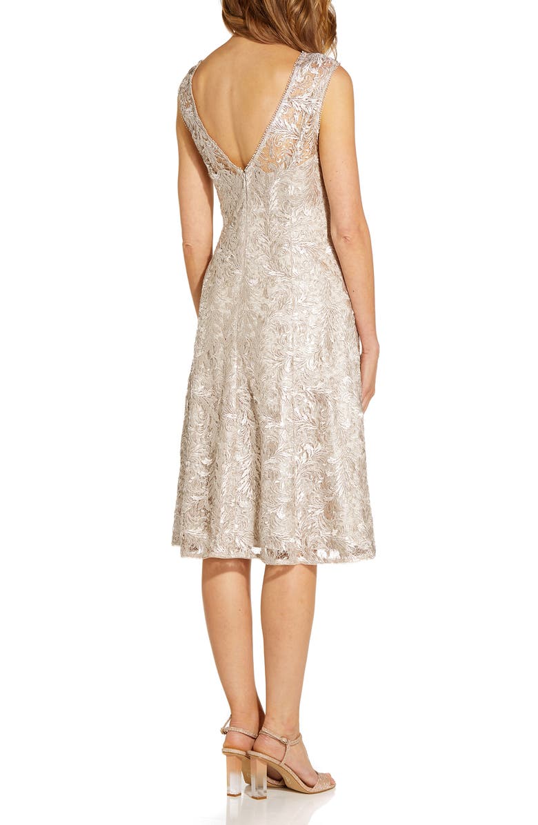 Adrianna Papell Embroidered Cocktail Dress, Alternate, color, 