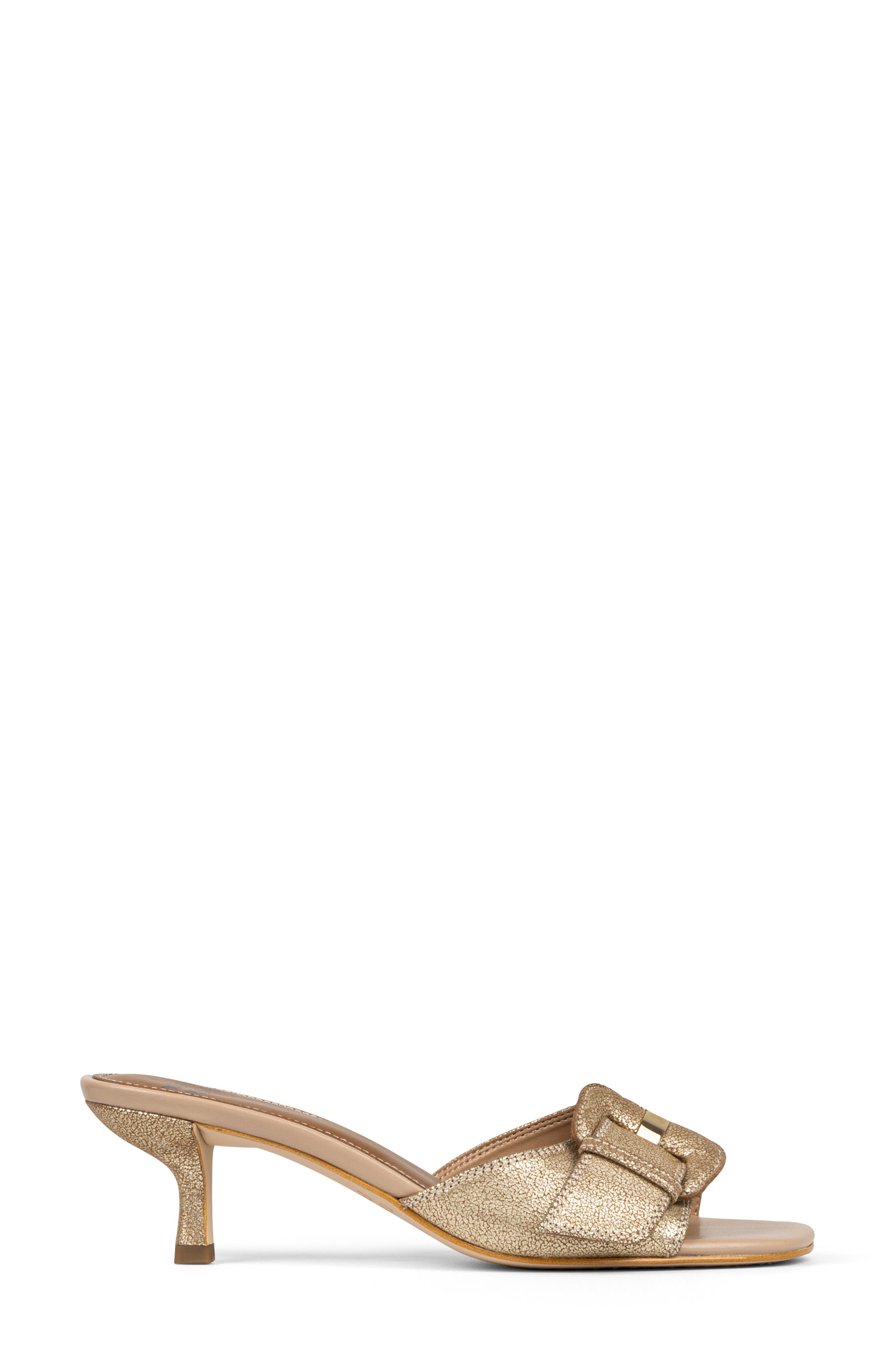 Donald Pliner Buckle Slide Sandal, Alternate, color, Pale Gold/ Plgl