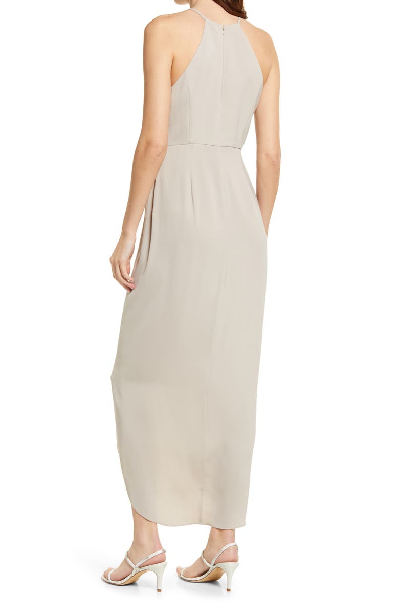 Shona Joy Draped Halter Tulip Gown, Alternate, color, 