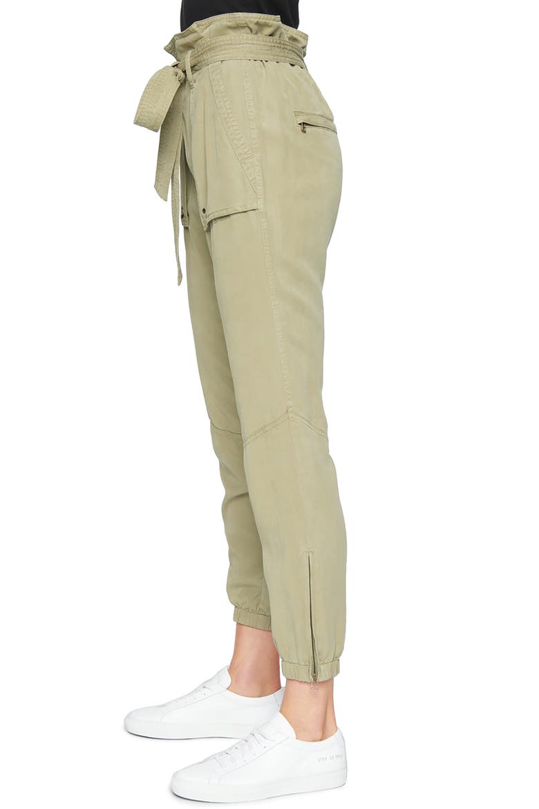 Paperbag Waist Pants, Alternate, color, WHEAT
