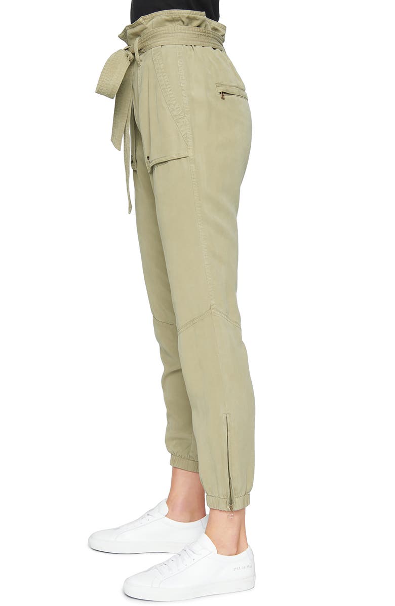Pam & Gela Paperbag Waist Pants, Alternate, color, 