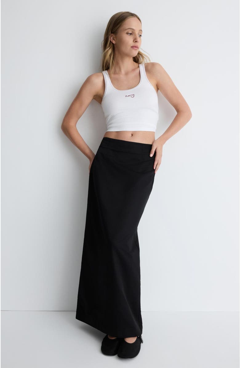 Romy Olive Skirt, Alternate, color, Black