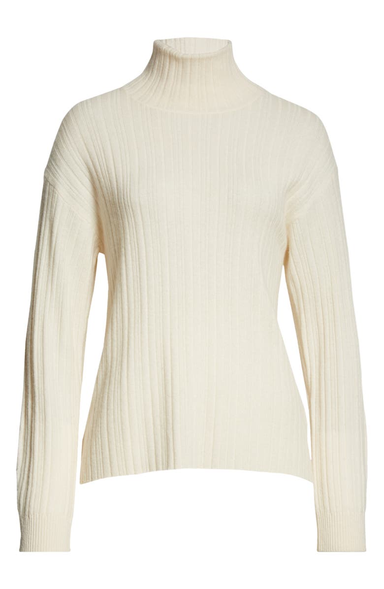 NAADAM Mock Neck Back Cutout Wool & Cashmere Sweater, Alternate, color,