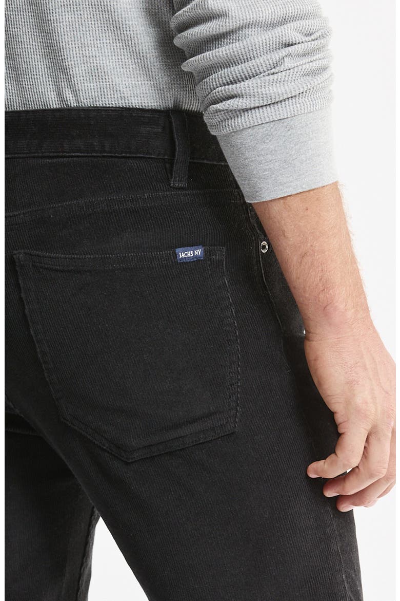 Stretch Corduroy 5-Pocket Pants, Alternate, color, BLACK