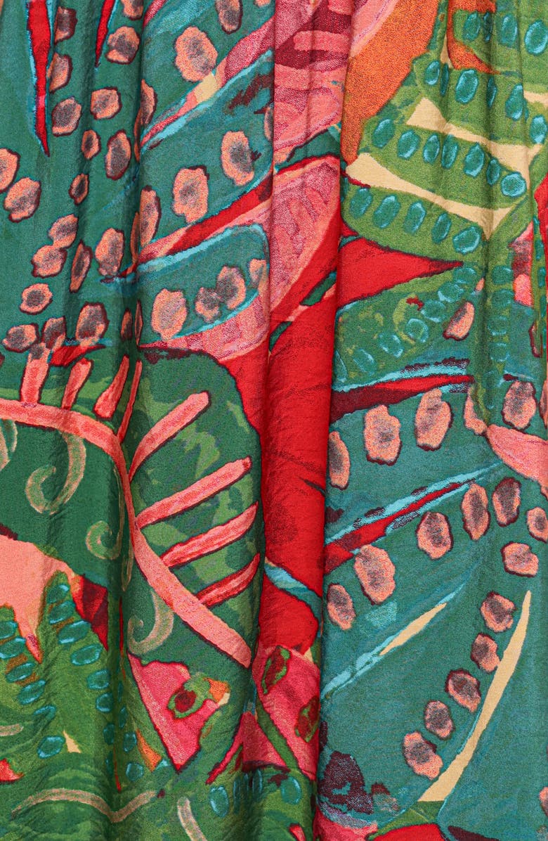 Petal & Pup Eleonora Fit & Flare Midi Dress, Alternate, color, Calypso Coral