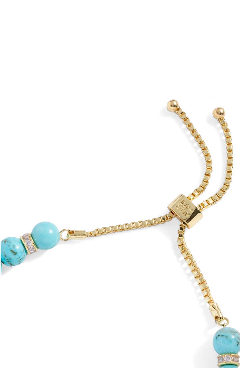 Alex and Ani Evil Eye Bead Bolo Bracelet, Alternate, color, Gold