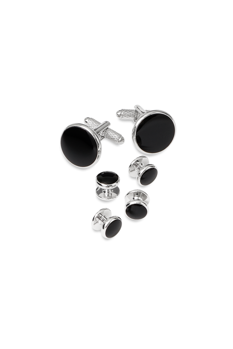 Black Onyx Stud Set, Main, color, Black