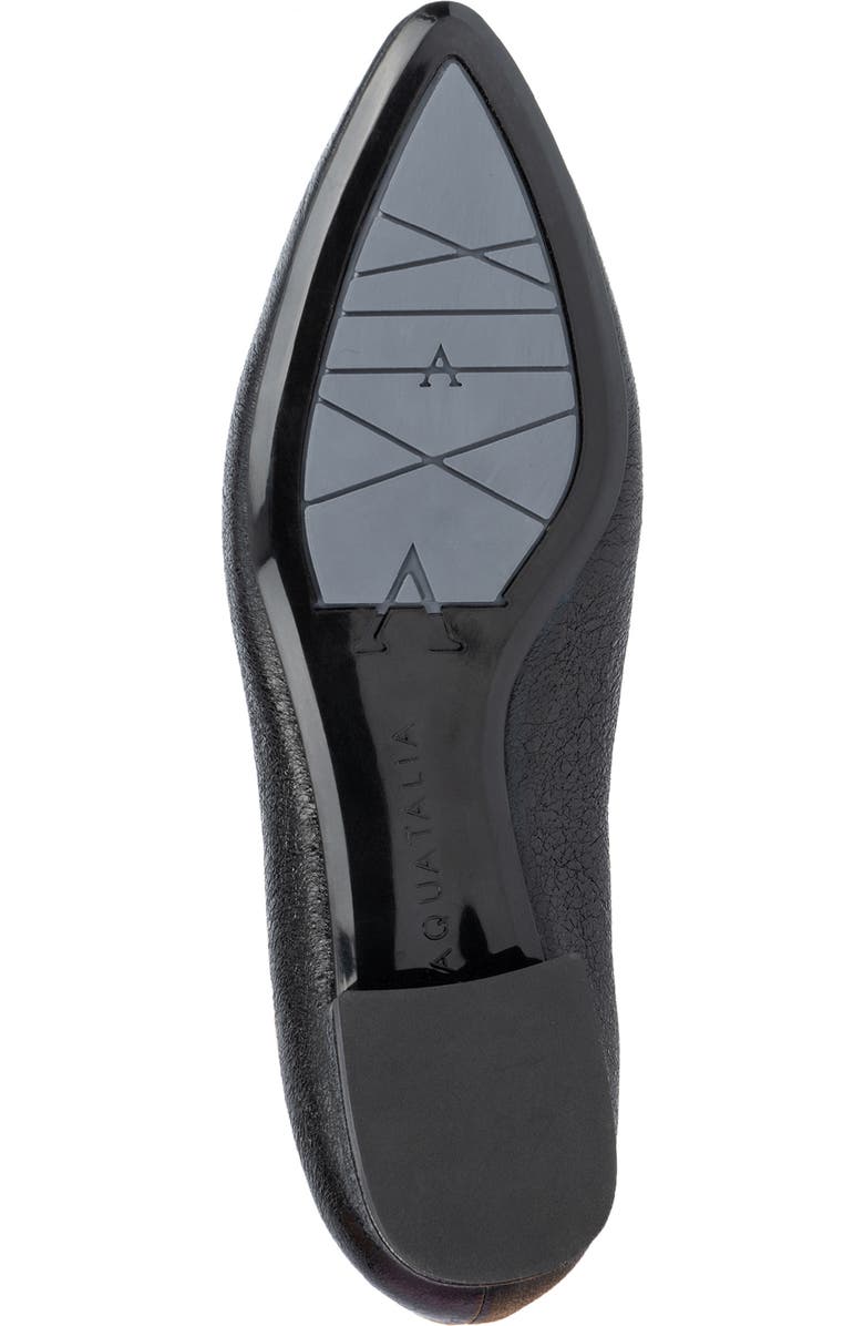 Aquatalia Penina Weatherproof Pointed Toe Flat, Alternate, color,