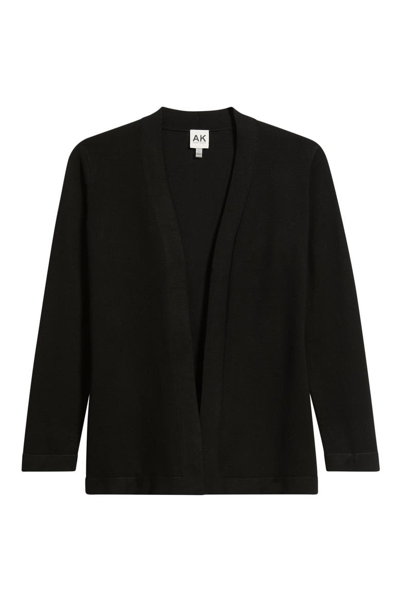 Chatham Open Front Cardigan, Alternate, color, BLACK