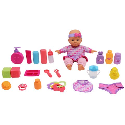 Baby Starter Set Lifelike Baby Doll And Accessories