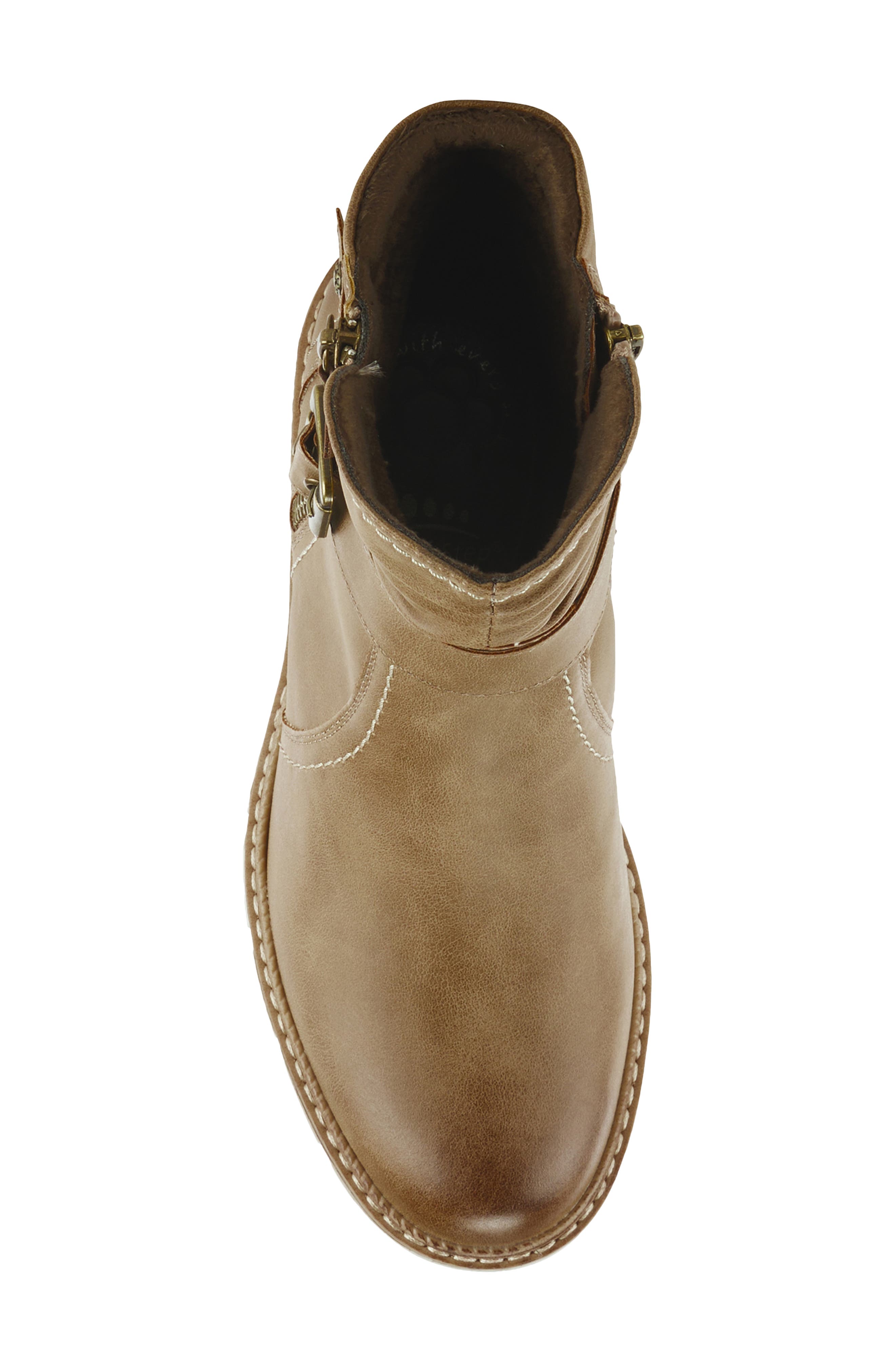 Smokies Faux Fur Bootie, Alternate, color, TAUPE