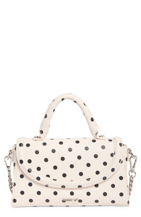Top Handle Polka Dot Satchel