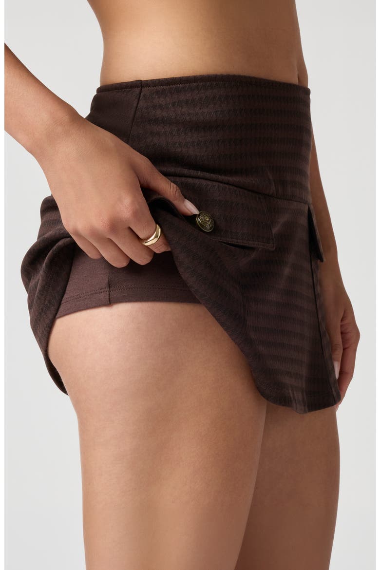 Houndstooth Miniskort, Alternate, color, BRN HOUNDSTOOTH
