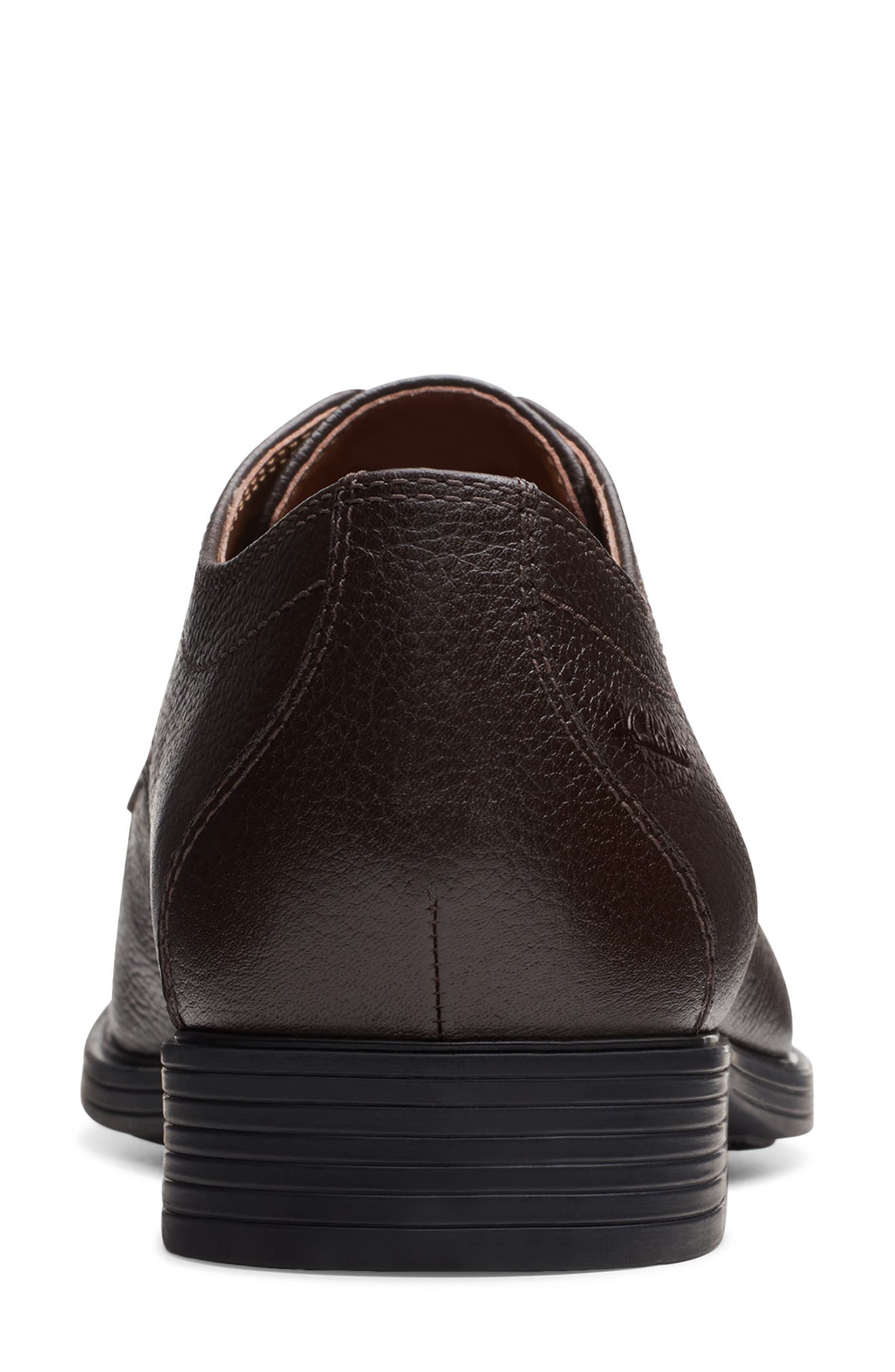 Whiddon Pebbled Leather Derby, Alternate, color, DARK BRN TUMBLED