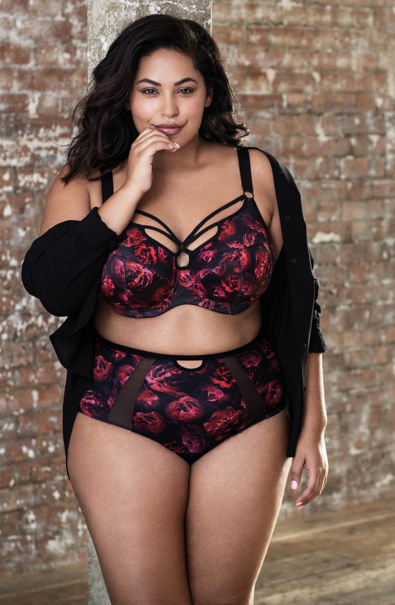 Elomi Soraya Underwire Plunge Bra, Alternate, color, 