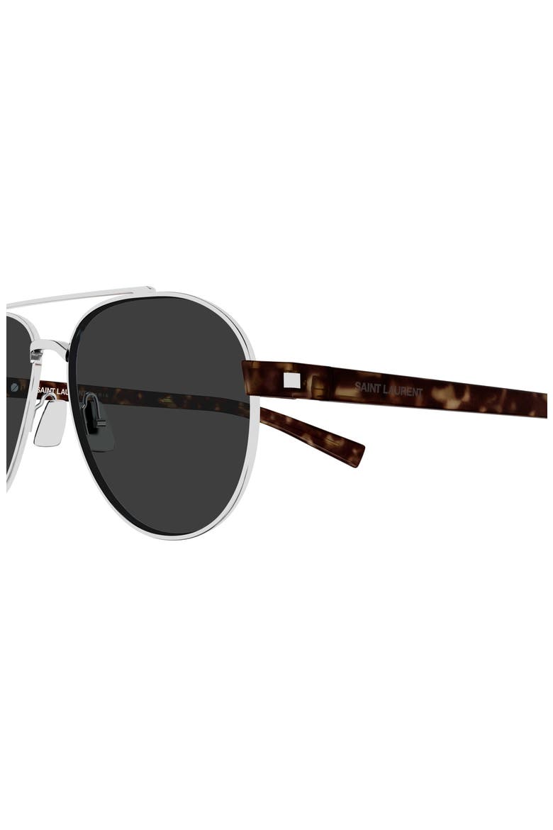 54mm Aviator Sunglasses, Alternate, color, SILVER