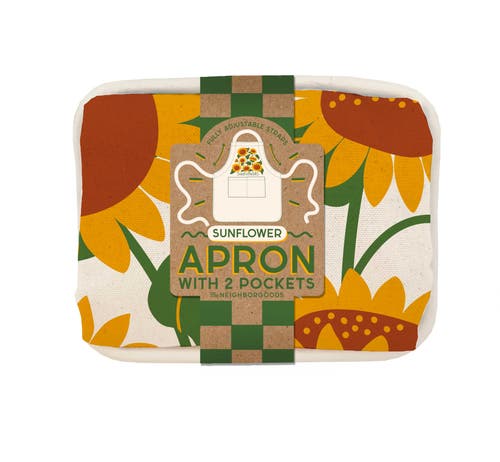 The Neighborgoods Sunflower Apron In White