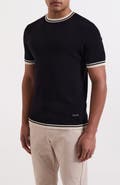 MAUVAIS Riccio Slim Knit Tipped Tee