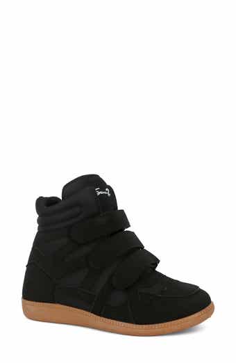 Jagger Faux Leather Wedge Sneaker
