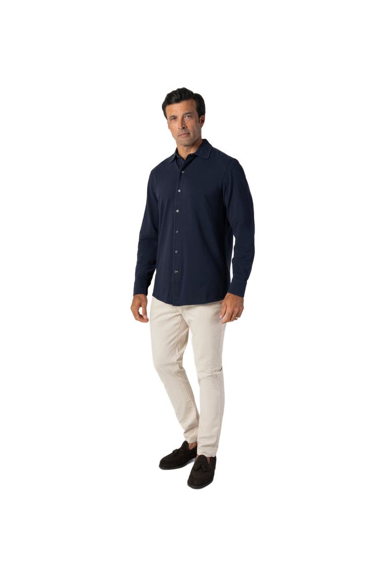 Foster Long Sleeve Knit Shirt, Alternate, color, Navy