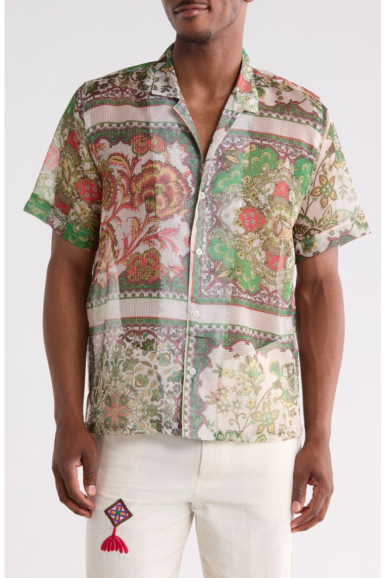 Jagdish Button-Up Shirt, Main, color, LIGHT GREEN