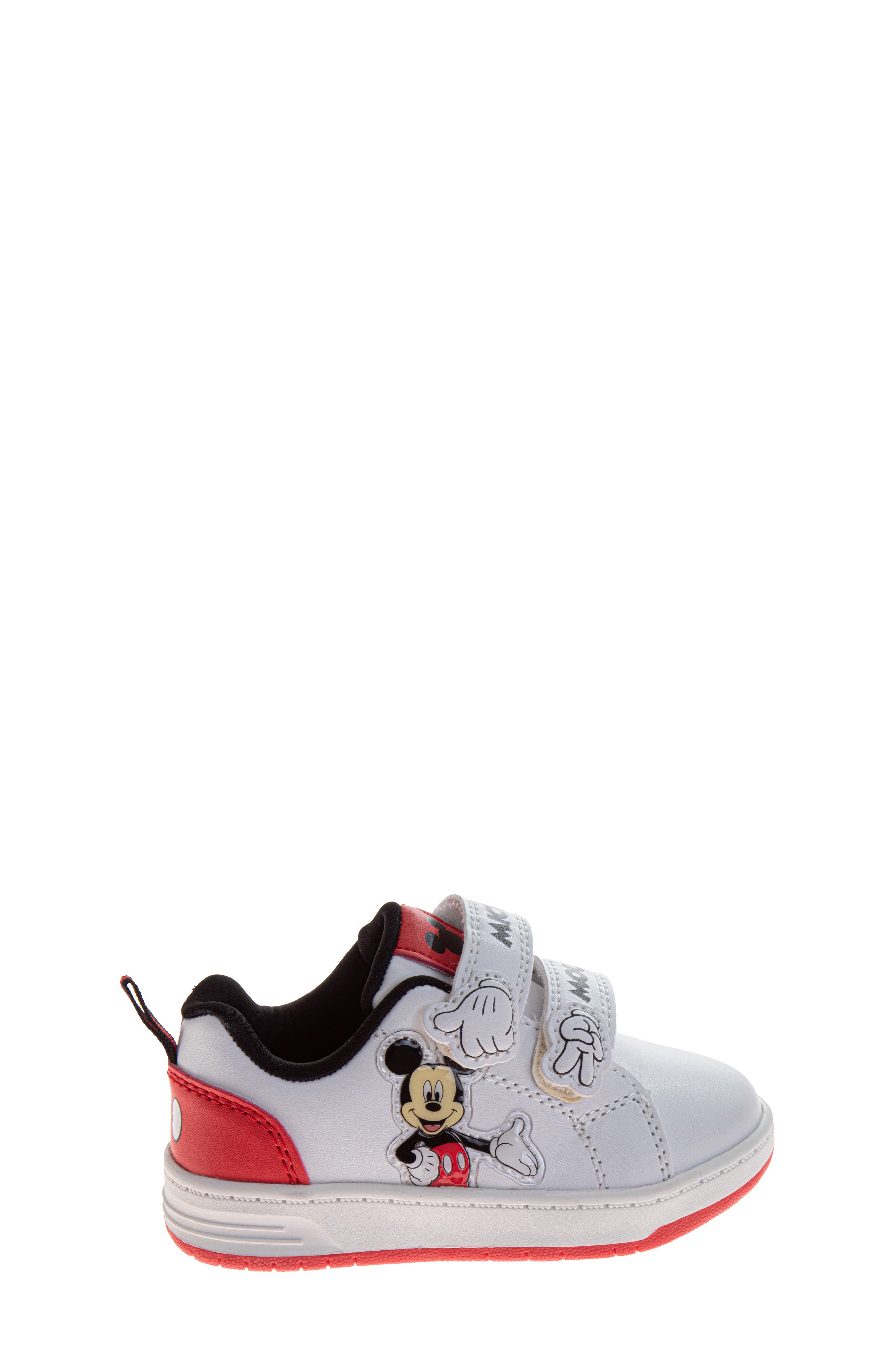 JOSMO Disney<sup>®</sup> Mickey Mouse<sup>®</sup> Sneaker, Alternate, color, White/ Red