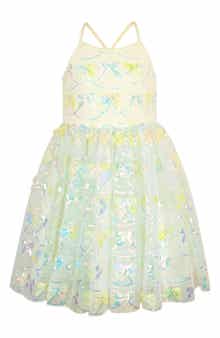 Kids' Sequin Bow Fit & Flare Party Dress