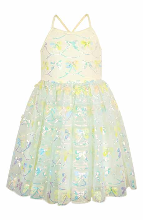 Kids' Sequin Bow Fit & Flare Party Dress