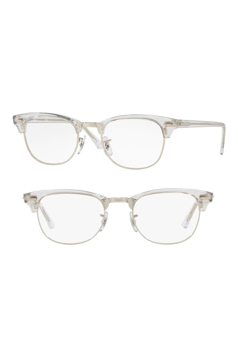 5154 51mm Optical Glasses, Main, color, WHITE