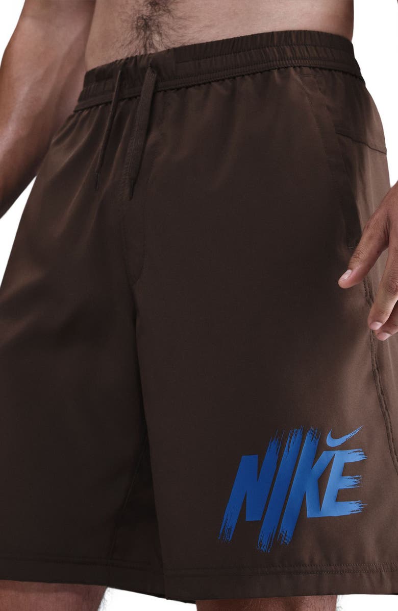 Nike Dri-FIT Form 9-Inch Shorts, Alternate, color, Baroque Brown/ Comet Blue