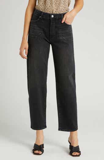 PAIGE Alexis Utility High Waist Ankle Barrel Jeans