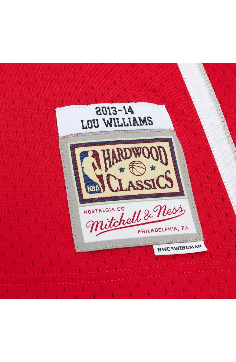 Mitchell & Ness Men's Mitchell & Ness Lou Williams Red Atlanta Hawks 2001/02 Hardwood Classics Swingman Jersey, Alternate, color, Red