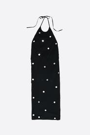Bimba y Lola Mirrored Halter-Neck Sarong Dress