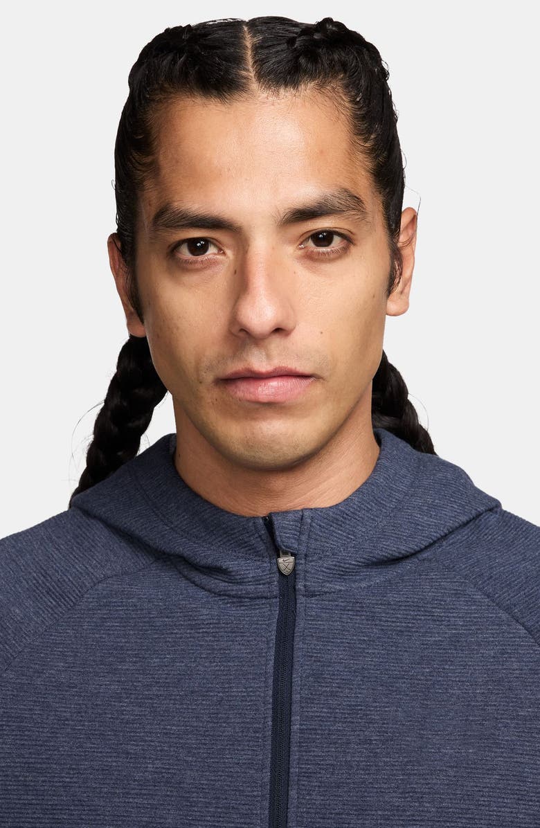 Nike Therma-FIT Golf Shield Logo Quarter Zip Hoodie, Alternate, color, College Navy/ White