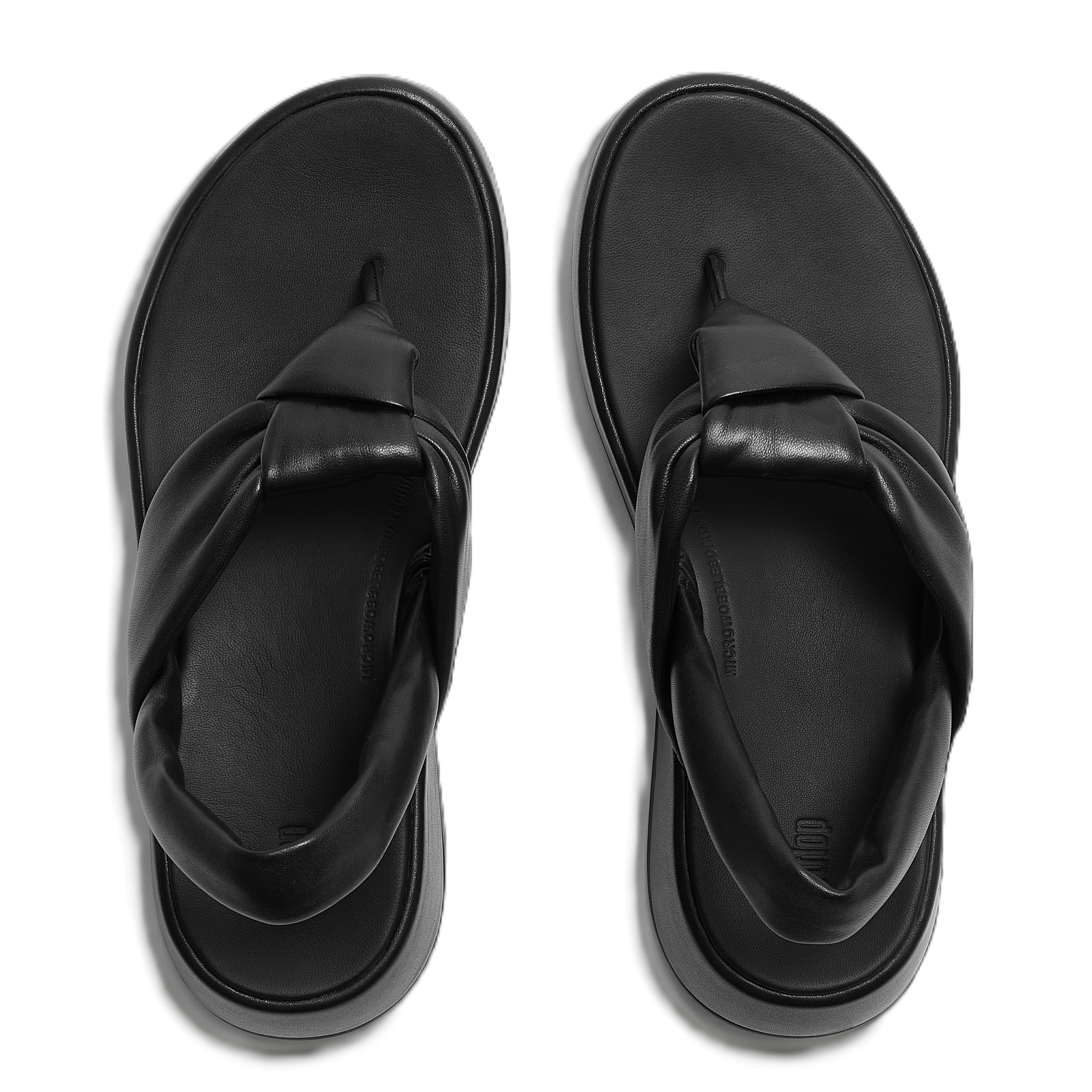 FitFlop F Mode Knot Sandals, Alternate, color, Black