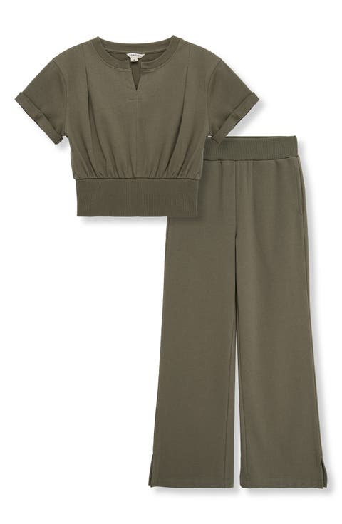 Kids' French Terry Top & Pants Set (Big Kid)