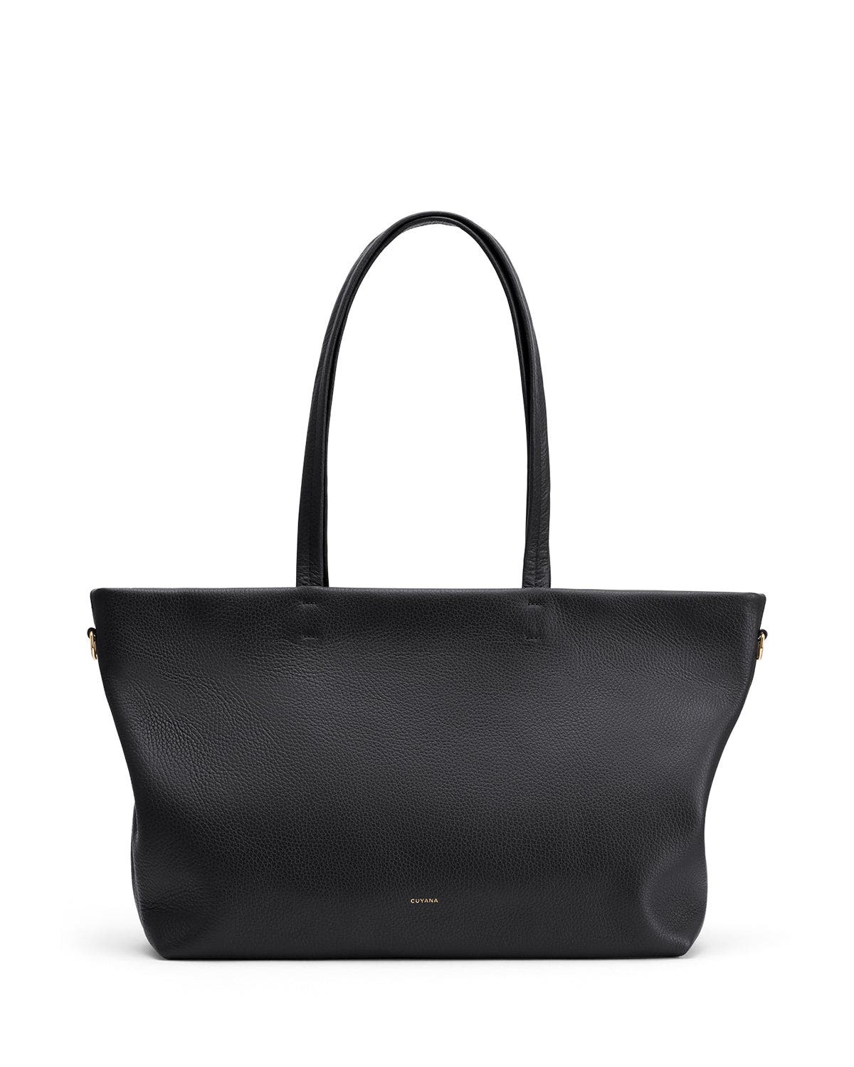 Cuyana Small Easy Zipper Tote, Main, color, Black