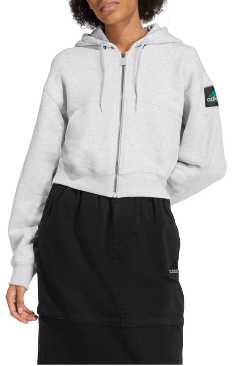 Full Zip Cropped Hoodie