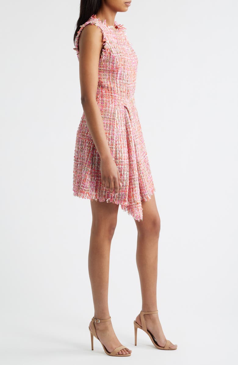 Vince Camuto Pleat Detail Bouclé Dress, Alternate, color,