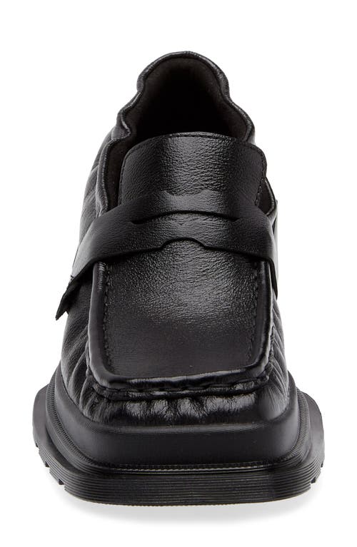 Dr. Martens Maybole Square Toe Ruched Leder Loafer In Black