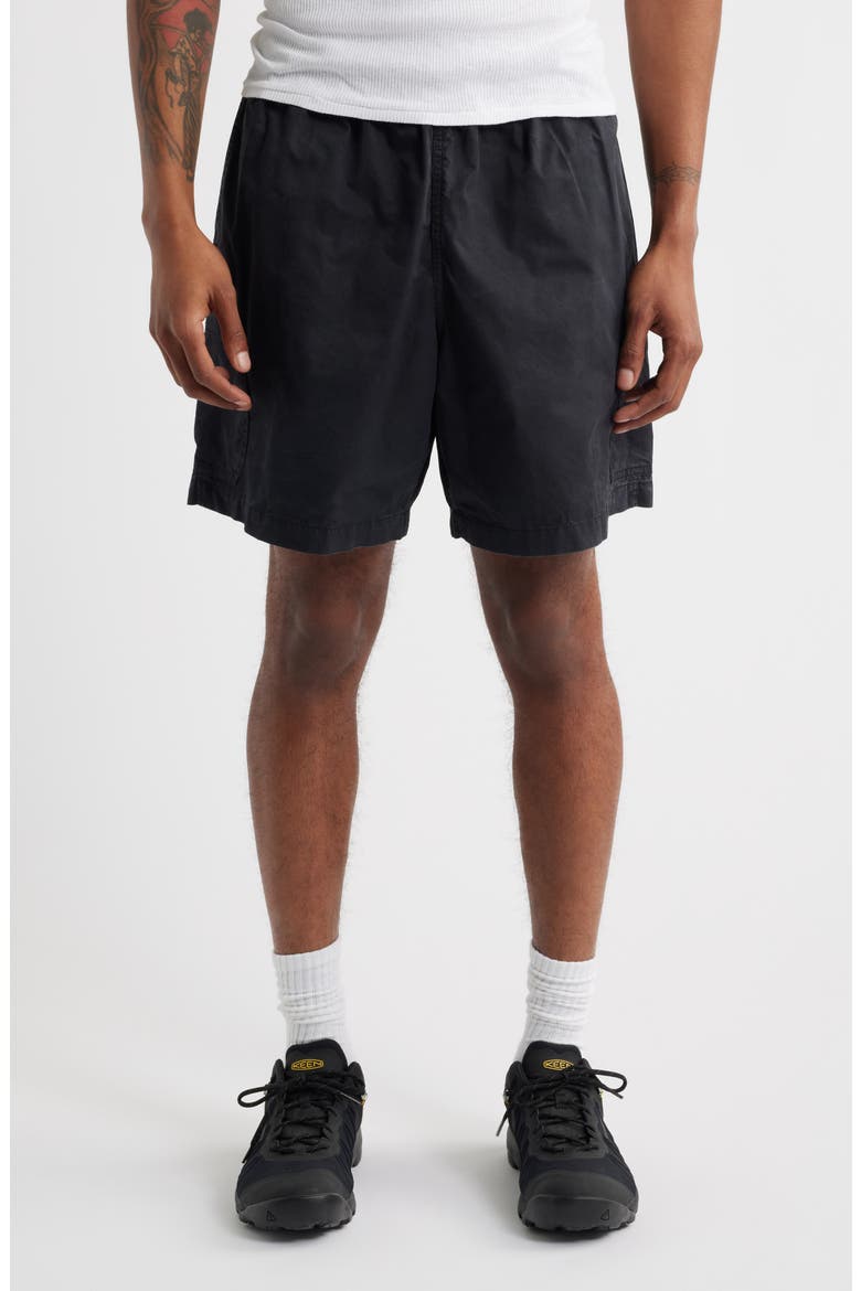 Easy Nelson Cotton Cargo Shorts, Main, color, DIGITAL BLACK FADED WASH